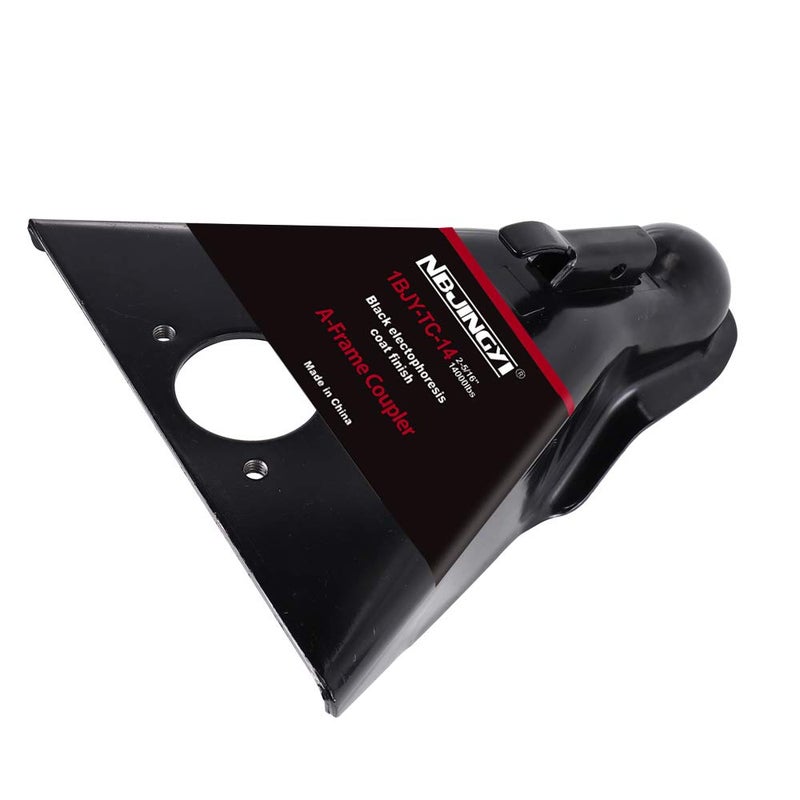 NBJINGYI 2-5/16" 14,000 lb A-Frame Trailer Coupler â€“ Class IV Heavy Duty, Powder Coated Black, Quick-Lock Design, Fits Gooseneck & Equipment Trailers - Image 2